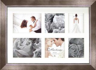 North American Enclosures 9280 6428 Single Mat Picture Frame with 6 Various Openings, Silver, 14 Inch by 20 Inch   Luxury Frames