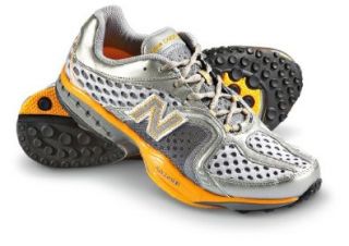 New Balance Men's MR805 Running Shoe,Grey/Orange,9.5 EE Shoes