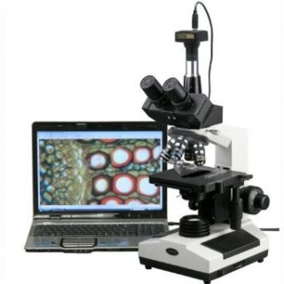 AmScope T390B 14M 40X 2000X Doctor Veterinary Clinic Biological Compound Microscope + 14MP Digital Camera