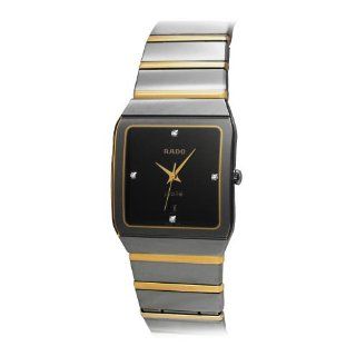Rado Men's R10366761 Platinum Analog Black Dial Watch at  Men's Watch store.