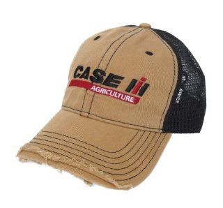 Case IH Distressed Khaki with Frayed Front Edge & Black Mesh Back Toys & Games