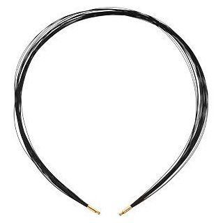 25 Strand Black Cable With 18K Goldy Key End For Swap Stainless Steel 63839 Stuller Jewelry