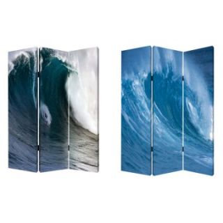 Screen Gems Wave Canvas Double Sided Room Divider   Room Dividers