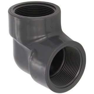 Spears 808 Series PVC Pipe Fitting, 90 Degree Elbow, Schedule 80, 3/4" NPT Female Industrial Pipe Fittings
