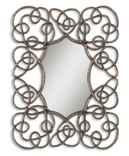 Cotulo Oversized Antiqued Silver Metal Wall Mirror   50W x 65H in.   Wall Mirrors