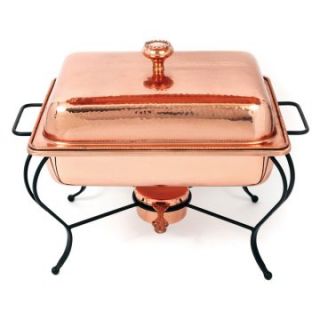 Star Home 4 Quart Rectangle Copper Chafing Dish   Chafing Dishes & Buffet Servers