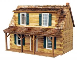 Real Good Toys Adirondack Cabin Kit   1 Inch Scale   Collector Dollhouse Kits