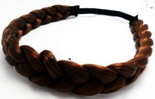 Headband Fashion Elastic Stretch Synthetic Hair Braid Braided Headband Color Brown (1 Pcs.) 