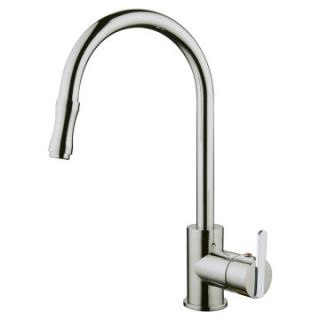 Yosemite YP28EKPO Single Handle Pull Down Kitchen Faucet with Base Plate   Kitchen Faucets