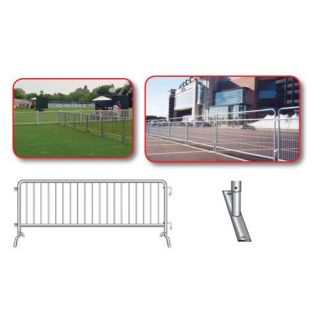SSG / BSN 1273885 Crowd Control Steel Barricades Flat Foot   Soccer Accessories