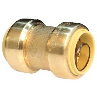 Push Connect PC831 1 Inch Push by 1 Inch Push, Brass Push Fit Coupling