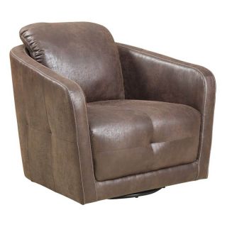 Emerald Home Blakely Swivel Chair   Palance Sable   Club Chairs