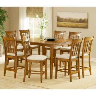 Hillsdale Bayberry/Glenmary 5 Piece Rectangle Counter Height Dining Set with Leaf Oak   Dining Table Sets