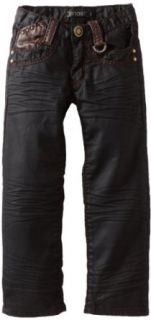 Smash Boy's Studded Jeans, Black, 4 Clothing