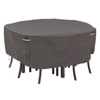 Classic Accessories Ravenna Round Patio Table & Chair Cover   Taupe   Outdoor Furniture Covers