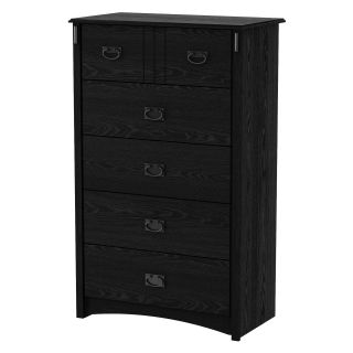 Tryon 5 Drawer Chest   Black Oak   Kids Dressers and Chests