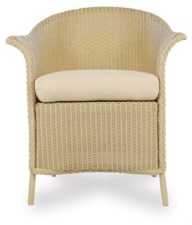 Lloyd Flanders Rounded Dining Chair   Wicker Chairs & Seating