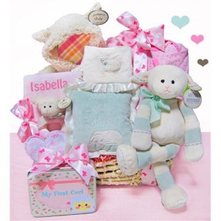 Cashmere Bunny Personalized Personalized Lamby Love Moses Basket   Gift Baskets by Occasion