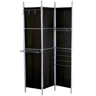 Black Room Divider Hang It Up Screen   48W x 71H in.   Room Dividers