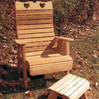 Creekvine Designs Cedar Country Hearts Adirondack Patio Chair   Adirondack Chairs