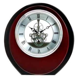 Maples Sales Skeleton Wooden Table Clock   Brown   Desktop Clocks