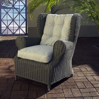 Padmas Plantation Outdoor Wing Chair   Outdoor Lounge Chairs