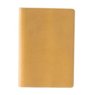 Royce Leather Plain Passport Jacket   Mustard   Travel Accessories