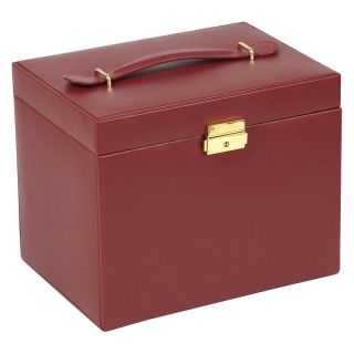 Wolf Designs Heritage Chelsea Scarlet Jewelry Case   10W x 8.5H in.   Womens Jewelry Boxes