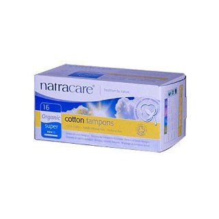 Super Tampons w/Applicator Organic Natracare 16 Tampon Health & Personal Care