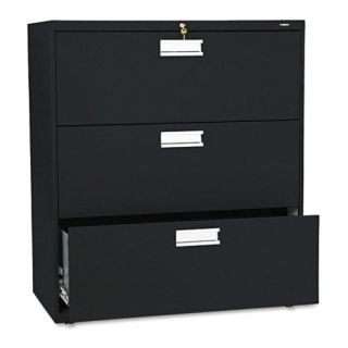 HON 600 Series 36 Inch Three Drawer Lateral File   File Cabinets