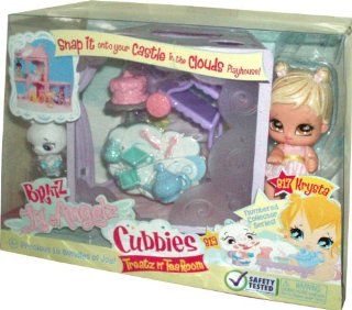 Bratz Lil Angelz Numbered Collector Series Cubbies Treatz n' Tea Room Set with Krysta (# 817), White Ballerina Pig (# 819), Cubbies, Food Cart, Cake with Stand, Teapot, Sugar Container, 2 Cups and 2 Teaspoons Toys & Games