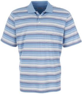 Windham Pointe Multi Stripes Polo Shirt Medium Marlin blue at  Men�s Clothing store