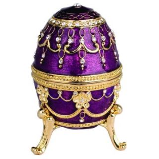 Musical Imperial Egg in Purple   Trinket Boxes