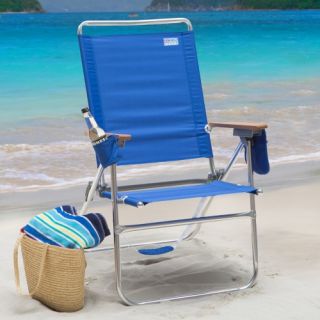 Rio Pacific Blue Hi Boy Beach Chair   Beach Chairs