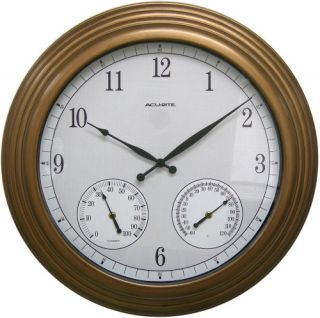 Chaney 24 Inch Copper Outdoor Wall Clock   Outdoor Clocks