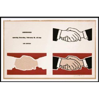 Art Castelli Handshake  Lithography  Roy Lichtenstein
