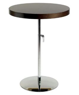 Euro Style Raymond Adjustable Height Pub Table   Wenge/Chrome   Pub Tables