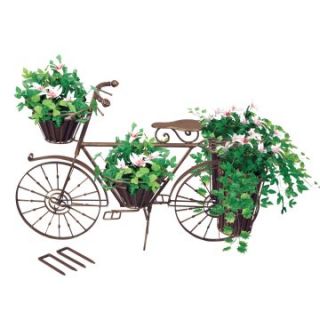 Cast Iron Bronze Bicycle Planter   Planters