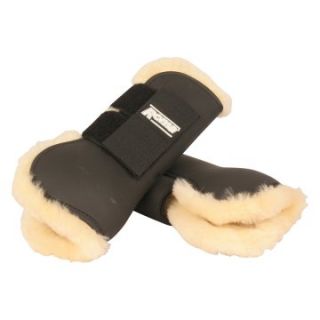Roma Sheepskin Lined Open Front Boots   Set of 2   Horse Boots and Leg Wraps