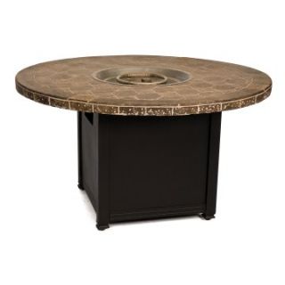 Woodard Ashford Aluminum 48 in. Round Fire Pit Table   Fire Pits