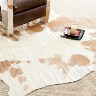 Safavieh COH211A 5 Cow Hide Rug   Brown / White   4.5 x 6.5 ft.   Area Rugs
