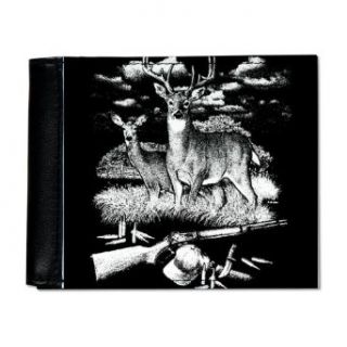 Artsmith, Inc. Men's Wallet Billfold Deer Hunting Buck Doe Rifle and Hat Costume Headwear And Hats Clothing
