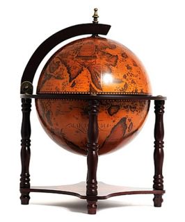 Old World Nautical 13 in. Tabletop Bar Globe   Globes