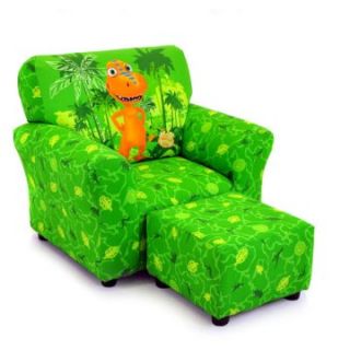 Kidz World Dinosaur Train   Buddy Green Club Chair and Ottoman Set