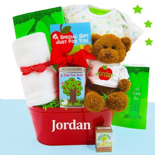 Cashmere Bunny Personalized Grow a Tree for Baby Gift Basket   Gift Baskets by Occasion