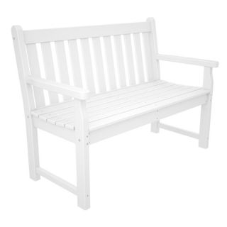 POLYWOOD® Traditional Recycled Plastic 48 in. Garden Bench   Commercial Patio Furniture