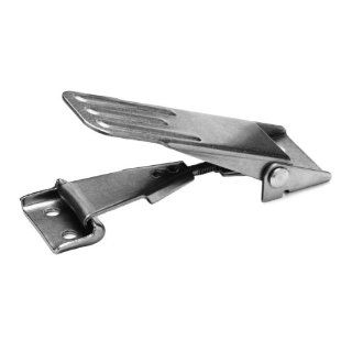 JW Winco Series GN 821 NI Stainless Steel Toggle Latch with Adjustable Grip, Metric Size, Type A, Clamp Size 400, 4000 Newton Holding Capacity, Long Hardware Latches