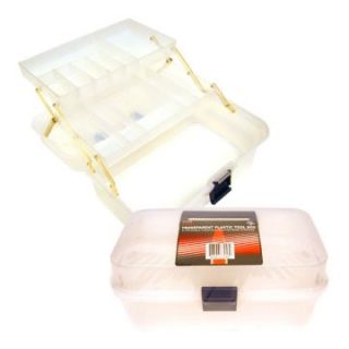 Trademark Global Folding Transparent Plastic Tool Box   Tool Boxes