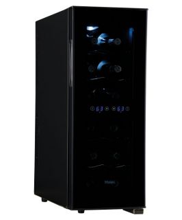 Haier HVTEC12DABS Dual Zone Thermo Electric Wine Cooler 12 Bottle   Wine Coolers