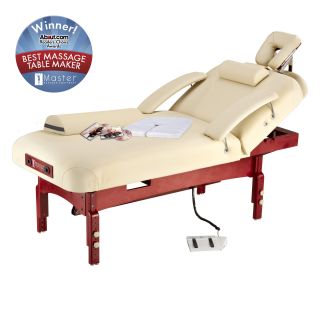 Master Massage 31 in. SpaMaster Series PowerLift LX Massage Table Package with FREE Accessories   Massage Tables